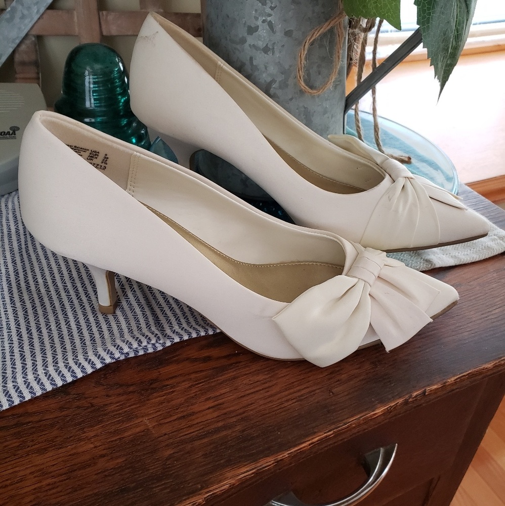 Cream heels